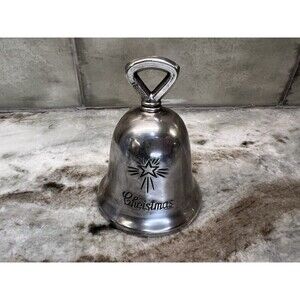Christmas Star Bell Silver Plated By Raimond Made in Italy Silver Bells Butler